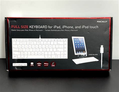 Macally Full Size Compact Wired Keyboard For Lightning Ios Devices. Macally. White. Keyboards & Keypads. 701107492759.