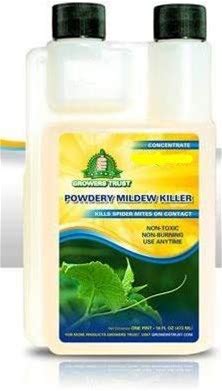 Growers Trust Powdery Mildew Killer Non-Toxic, Biodegradable - Natural Fungicide -Treatment Solution Makes 1 Gallon RTU