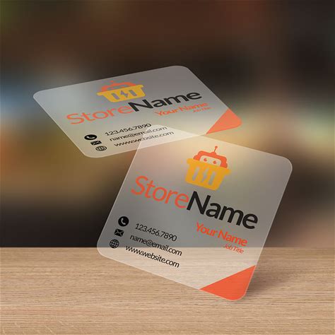 Plastic Business Card Printing - 100 Qty