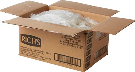 Rich's Products Round Biscuit Dough With Handi Split, 2.2 Ounce -- 216 Per Case
