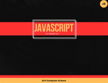 Javascript For Beginners [Ebook]