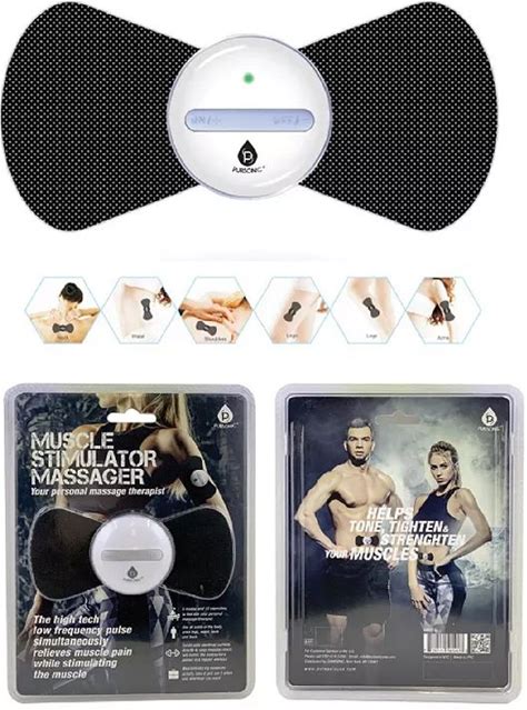 Pursonic Muscle Stimulator Massager, Black
