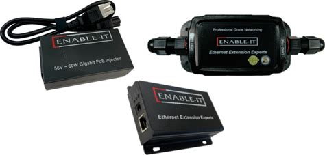 Enable-IT 1-Port Outdoor Gigabit Ethernet Extender Kit Over 1-Pair Wiring 860XW PRO