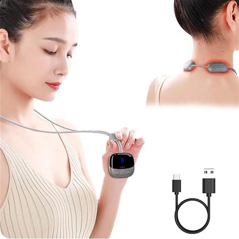 Neck Massager, EMS Training Device, Stimulator, Muscle, Powered, For Muscle Conditioning For Body Muscles And Massage For Back, Men, And Women Fitnes
