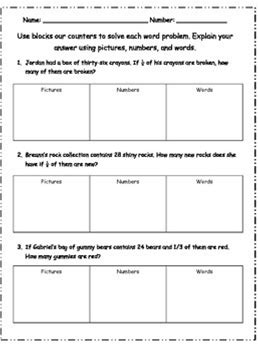 Fraction Word Problems