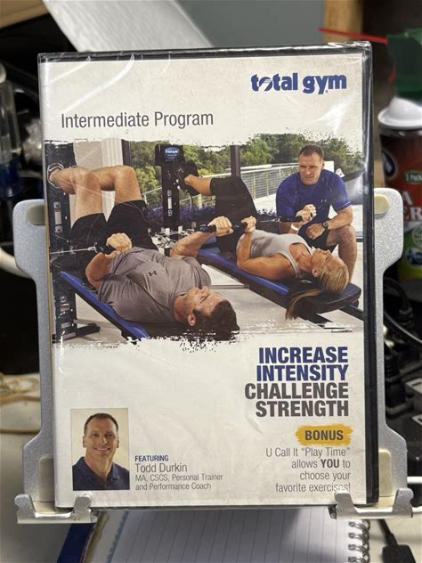 Total Gym NEW DVD Intermediate Program Increase Intensity Challenge Strength