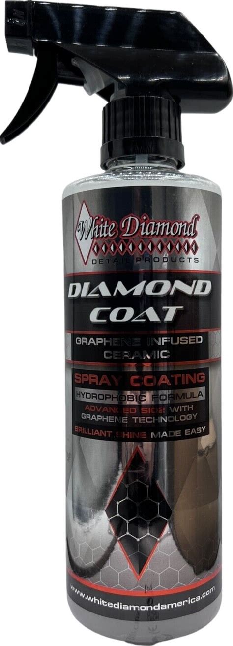 White Diamond Coat Graphene Infused Ceramic Spray Coating Hydrophobic Formula 16