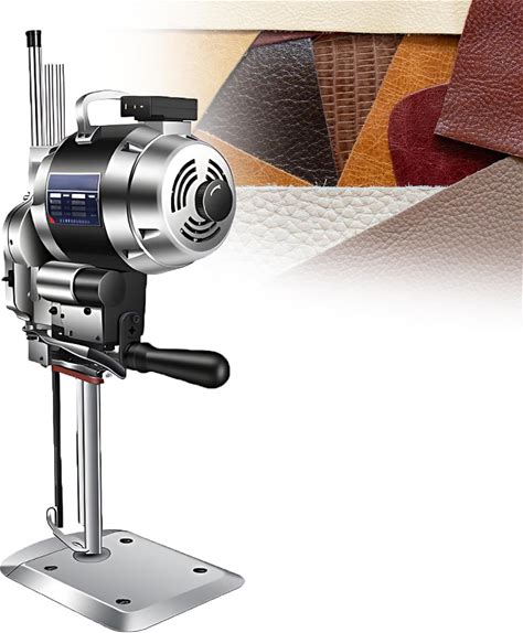 Rotary Cutter For Fabric,High-Speed Straight Knife Cloth Cutting Machine,Electric Leather Cutting Machine,Paper Cutting,Cutting Thickness Can Choose 11cm,16cm,21cm,26cm,29cm,34cm Nolight-10Inches(Nolight/6Inches)