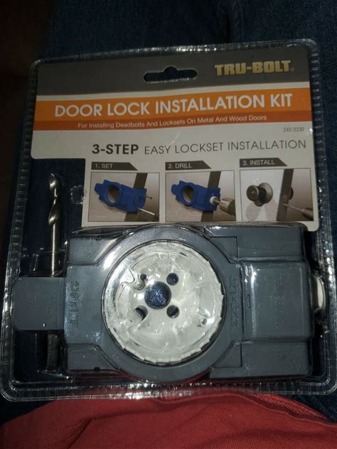 Tru-Bolt - Door Lock Installation Kit - 242-2230 - Easy Lockset Installation NEW