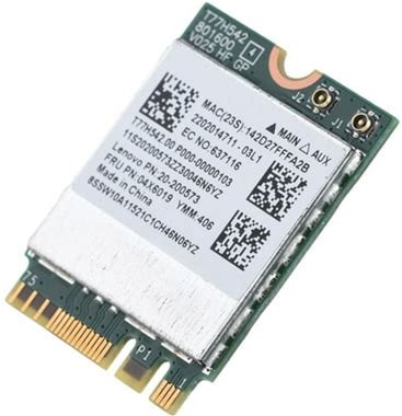 Wireless Card, Band 2.4G/5G 433Mpbs Stable Performance Mini Wifi Card, Easy To Install For 3 X 2 X 0.2cm Notebooks And Tablets PCB Material