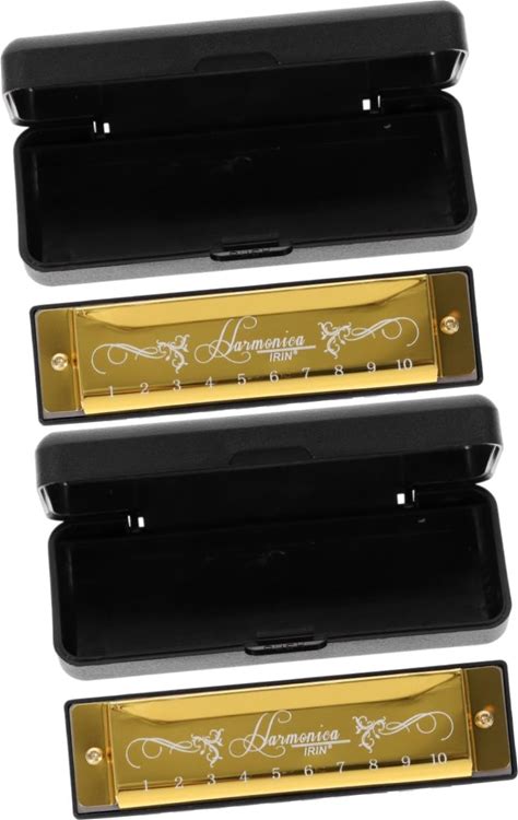 SUPVOX 2Pcs 20 Tone Harmonica In C Key Deluxe Mouth Theremin Hermonica Instruments Practice Harmonica 10 Hole Harmonica Accordion Harmonica Key C Blues Brothers Harp Ten Holes Abs Student