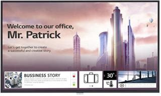 LG 43" LED LCD Digital Signage Display, 3840 X 2160, Black