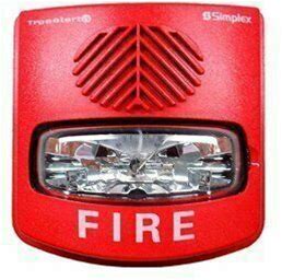 Simplex Truealert ES 49AV-WRFO Weatherproof Addressable Horn Strobe - Red