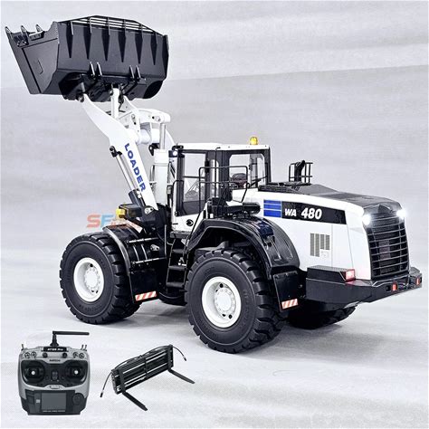 1/14 WA480 RC Hydraulic Loader Metal Model RTR Engineering Loader With Light And Sound System Remote