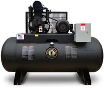 Industrial Gold Ci523e80h-P 5 Hp Platinum Series 208-230 Volt Three Phase Two Stage Air Compressor