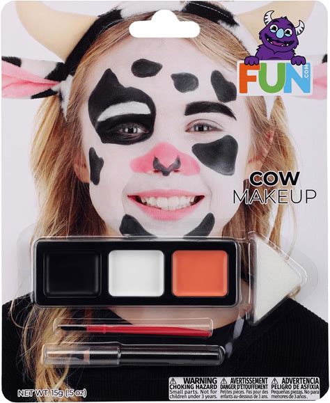 New Makeup Kit Cow Black/Pink/White One Fun Costumes Unisex