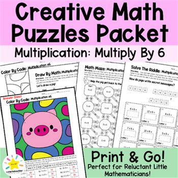 Multiplication Practice 3rd Grade | Creative Math Puzzles Multiply By 6