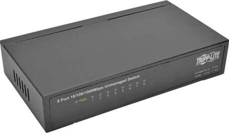 Tripp Lite - NG8 - Tripp Lite By Eaton 8-Port 10/100/1000 Mbps Desktop Gigabit Ethernet Unmanaged Switch, Metal Housing - 8 Ports - 10/100/1000Base-TX - 8 X Network - Twisted Pair - Gigabit Ethernet - 2 Layer Supported - Wall Mountable, Desktop - 5 Year