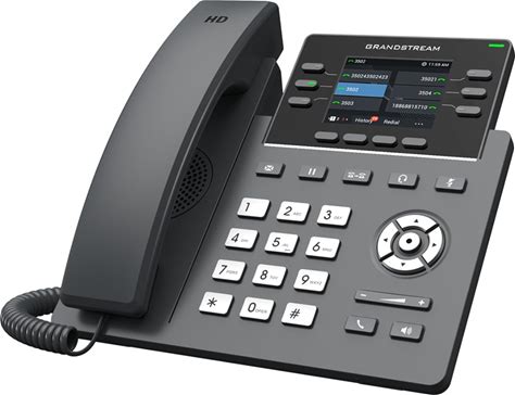 Grandstream GRP2613 IP Phone | 6 Lines, 4 SIP Accounts | 2.8-Inch Color Display | Dual-Port Gigabit Ethernet With Integrated Poe