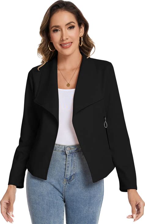 Xonyicos 60S 70S Women's Faux Suede Jackets 2025 Spring Fall Clothes Long Sleeve Open Front Cropped Coat Outwear