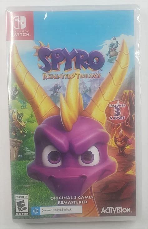 Spyro Reignited Trilogy Nintendo Switch US Version -Brand New Factory Sealed. Activision Classics. Video Games. 0047875884052.