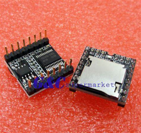 2Pcs Arduino Open Source Mini Mp3 Player Mini Player Sd Card Voice