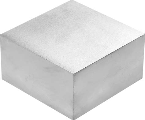 PATIKIL 75x75x40mm Steel Bench Block, Steel Block Metal Bench Block No Holes Matched Hardened Steel Flat 123 Blocks Precision Ground Milling For Jewe