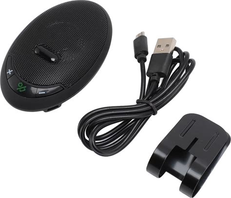 Car Handsfree Speakerphone, Support Voice Helper Stereo Sound Car Speaker Easy To Install With Back Clip For Calls