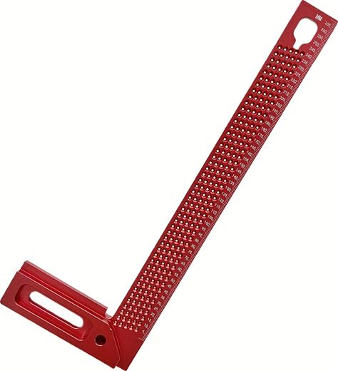 Woodworking Square, Woodworking Tools, Aluminum Framing Mitre Square 300mm T-Type Scribe, Timber Framing Tools, Precision Square,Carpenter Square