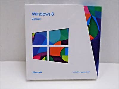 Microsoft Windows 8 Upgrade 32/64 Bit Edition Sealed New 2012 Software