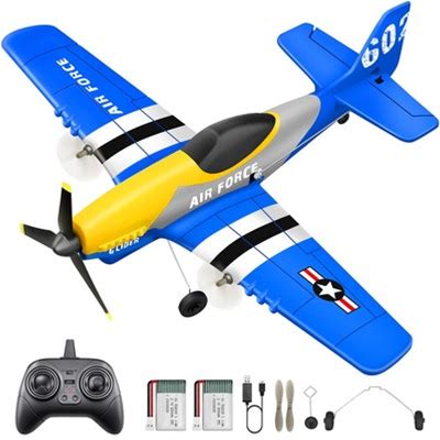 3 Channel RC Plane P-51D Mustang, Remote Control Airplane Ready To Fly, 2.4GH...