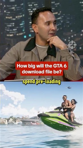 How big do you think the GTA 6 download size will be? Watch GTFM on IGN! #gta6 #gta #gaming #ign