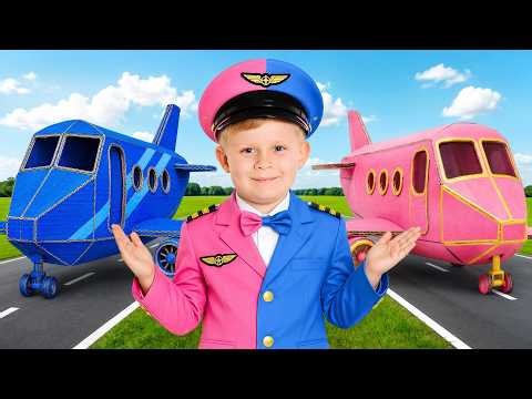 Pink vs Blue Airplane Challenge