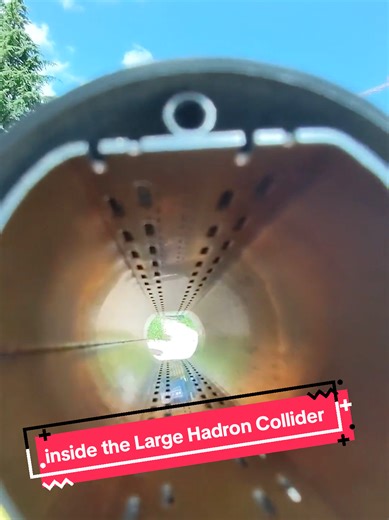 this is what the inside of the Large Hadron Collider at CERN looks like #CERN #physics #STEMTok #LearnOnTikTok