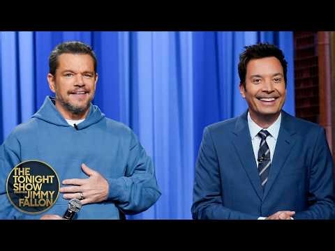Matt Damon Performs a Rap as His Alter Ego The Nomad | The Tonight Show Starring Jimmy Fallon
