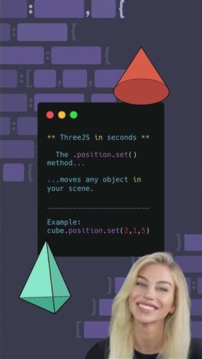 How to use the .position() method in Three.js for perfect object placement