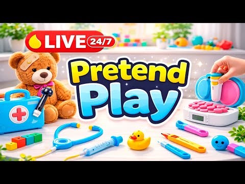 LIVE Pretend Play for Kids 🎈 Fun Role Play with Toys | 24/7