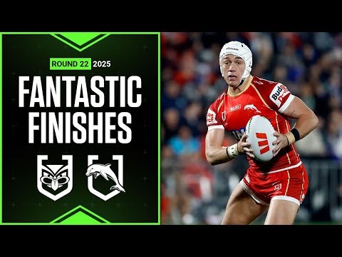 NRL Highlights | NRL Best finishes of 2025: Warriors v Dolphins - Round 22 | Season Highlights
