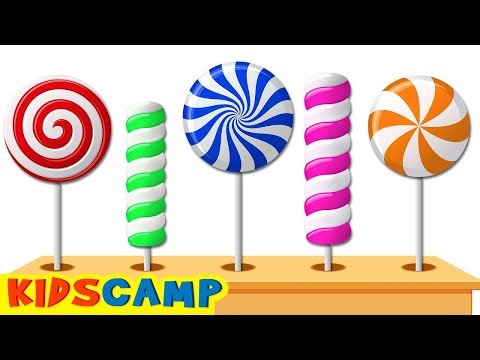 🌈 Learn Colors With Lollipops Candies Popping 🍭 | Toddler Learning Video By KidsCamp