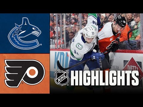Canucks vs. Flyers | NHL Highlights | December 22, 2025