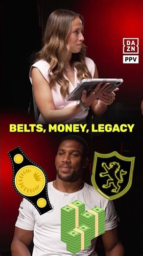 Anthony Joshua on belts, money & legacy ⭐️