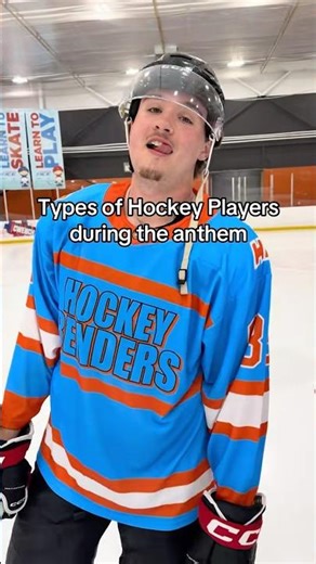 Types of hockey players during the anthem! 😂🏒 #hockey
