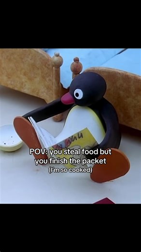 Pingu's Hilarious Food Stealing Antics