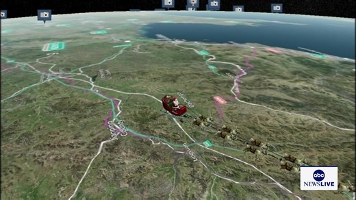 LIVE SANTA TRACKER: For the 70th year in a row, people of all ages can get updates on Santa's journey as he delivers presents around the world from the North American Aerospace Defense Command in Colorado. https://abcnews.link/PMGGzUN | Good Morning America