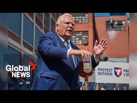 Doug Ford says he will “100%” remove Crown Royal from LCBO stores when Diageo moves to US