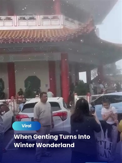 02 Jan 2026: Snowflakes, misty air and a peaceful temple view. Chin Swee Caves Temple looking like it teleported straight out of a K-drama. #theSun #theSunMY #WinterVibes #ChinSweeCaves #GentingMoments