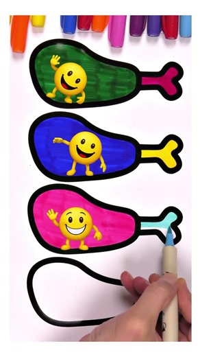 New Year Turkey Drumstick Coloring 🎄🦃 #turkeyleg#kidscoloring#ytshorts