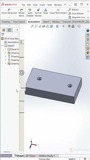 This SOLIDWORKS Drawing Tool Labels Holes Automatically