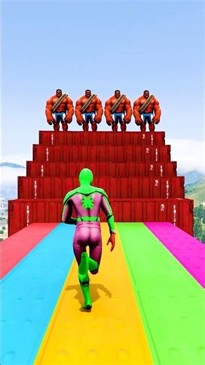 GTA 5 Epic Water Ragdolls | Spider-Man Jumps / Fails ep.15930 #shorts