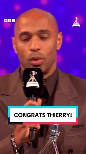Thierry Henry Receives SPOTY Lifetime Achievement Award